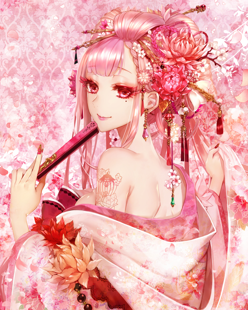 This is a pixiv picture whose title is 【春M3】桜姫アングーリア.