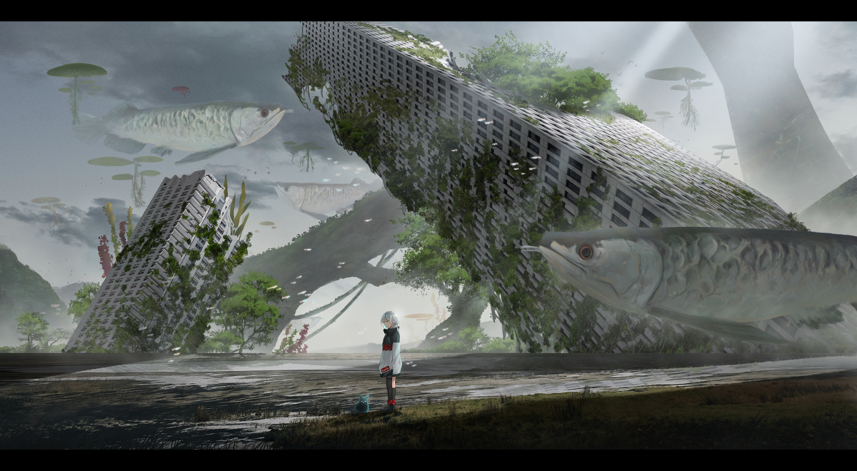 This is a pixiv picture whose title is aquarium.