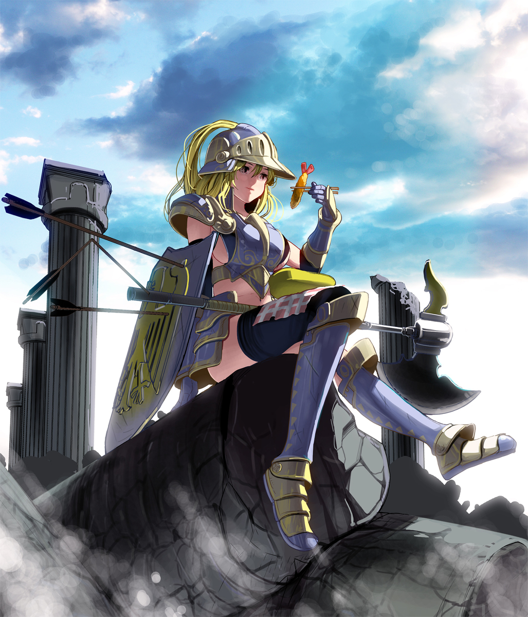 This is a pixiv picture whose title is えびふらい.