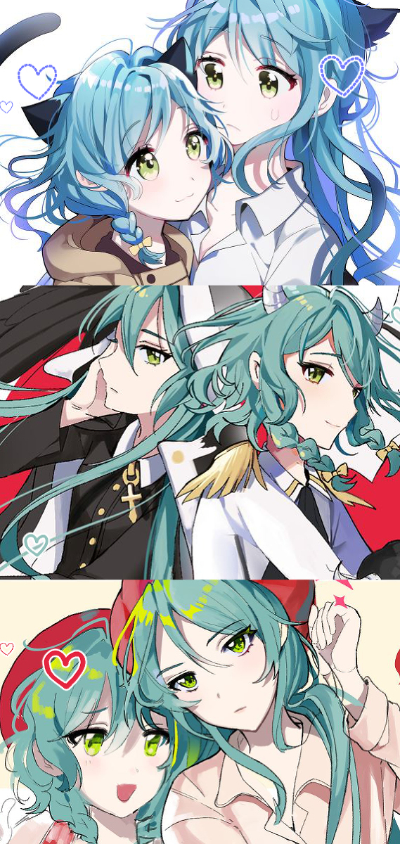 This is a pixiv picture whose title is さよひな.......♥.