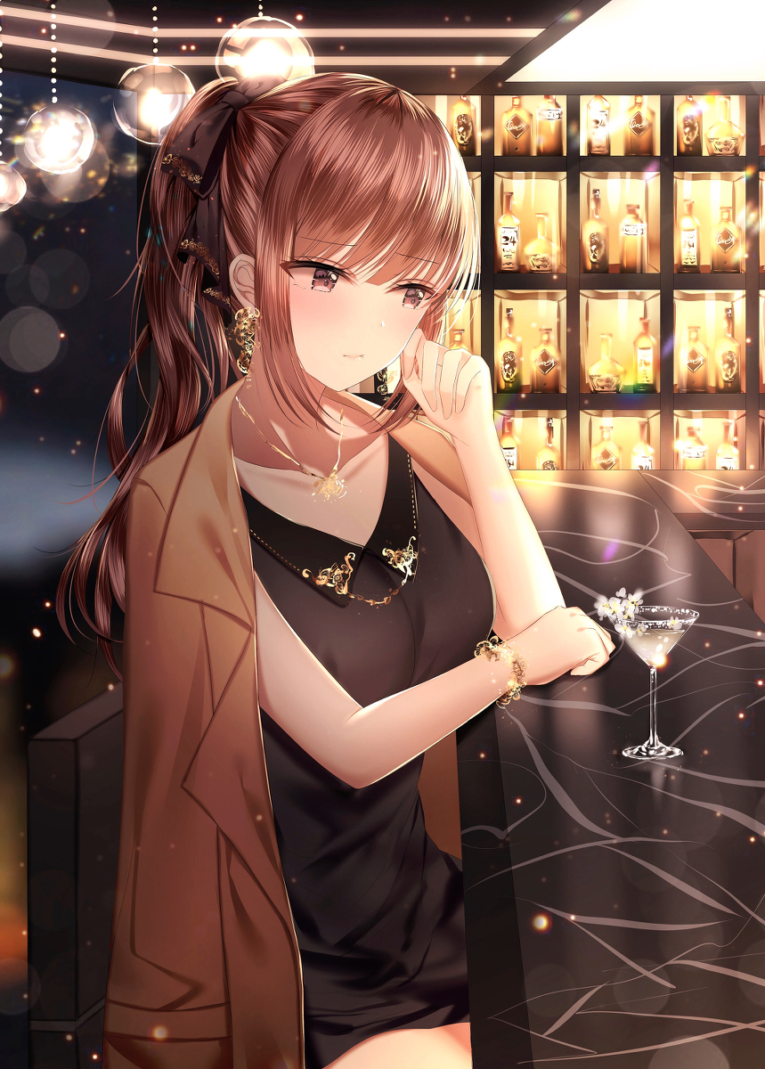 This is a pixiv picture whose title is 🍸.