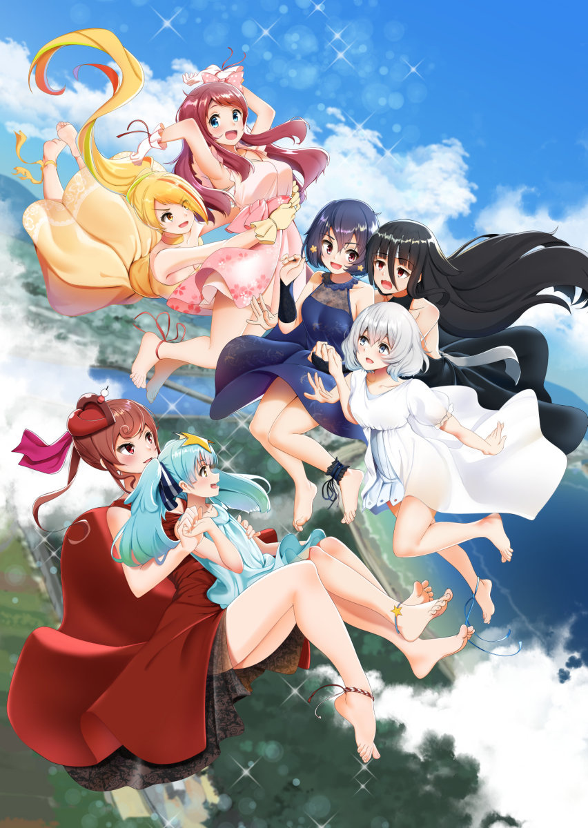This is a pixiv picture whose title is 「ぞんてん！～天神でおらぼう～」チラシ絵.