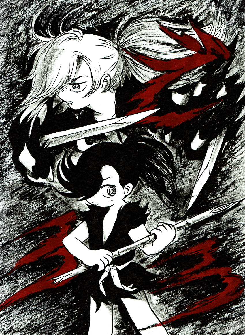 This is a pixiv picture whose title is どろろ.