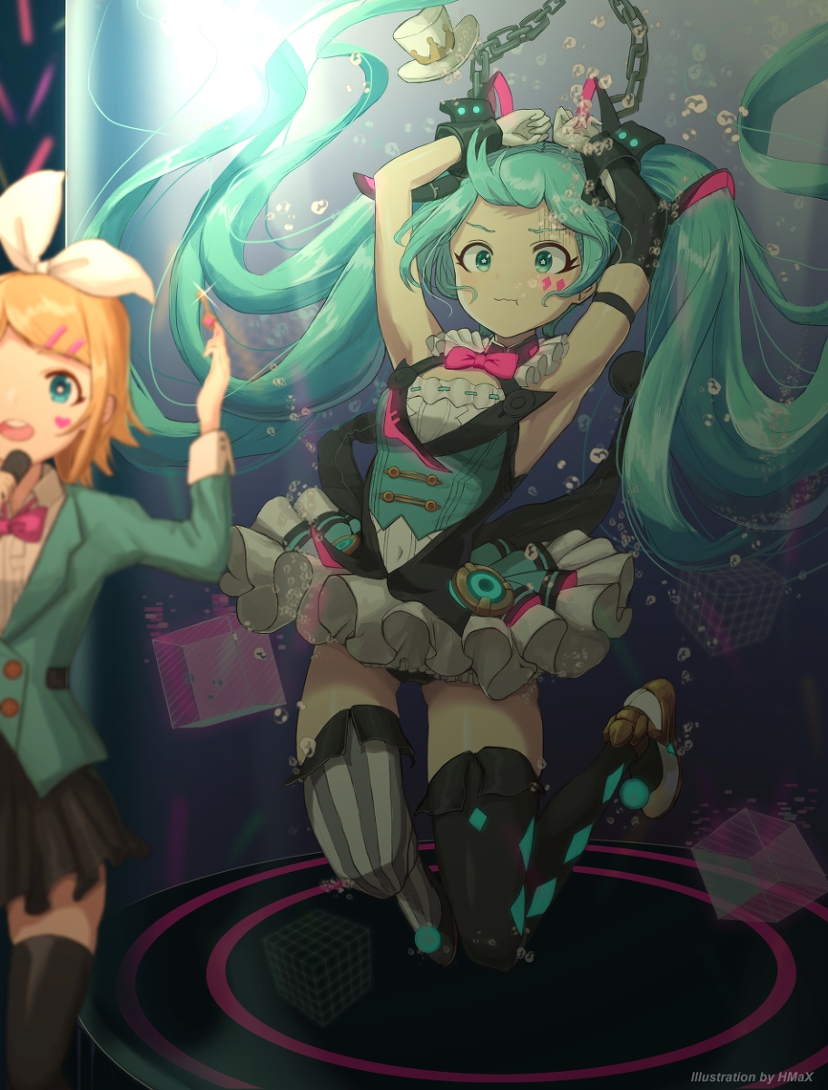 This is a pixiv picture whose title is 湿哒哒的miku·MAGICAL MIRAI 2019.ver.