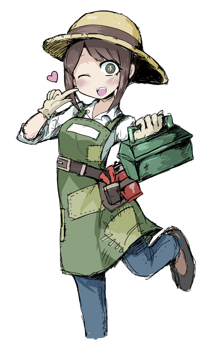 This is a pixiv picture whose title is 庭師ちゃん.