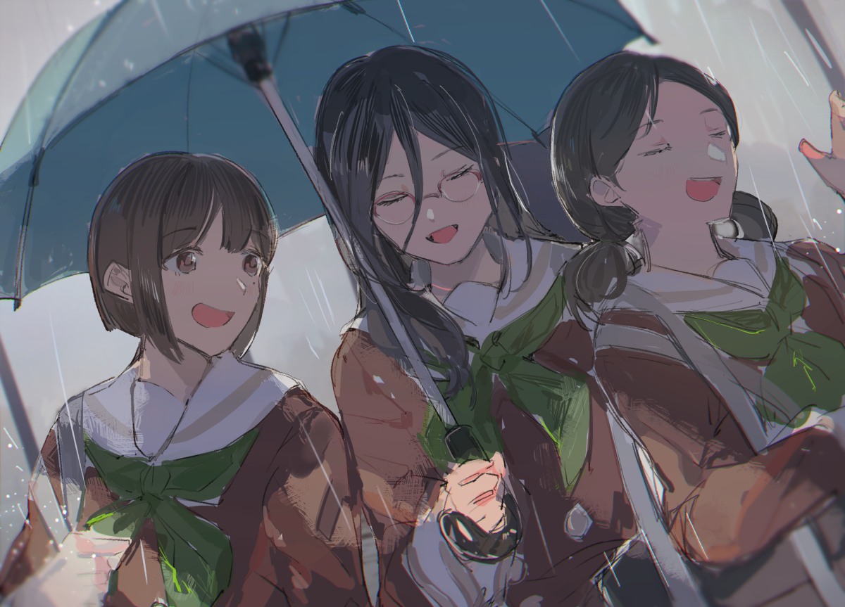 This is a pixiv picture whose title is 雨に唄えば.