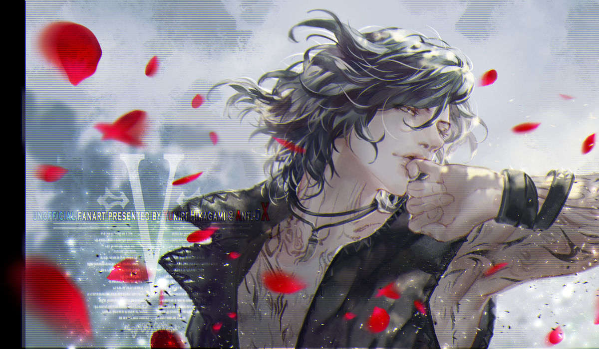 This is a pixiv picture whose title is 【DMC5】Vちゃん.