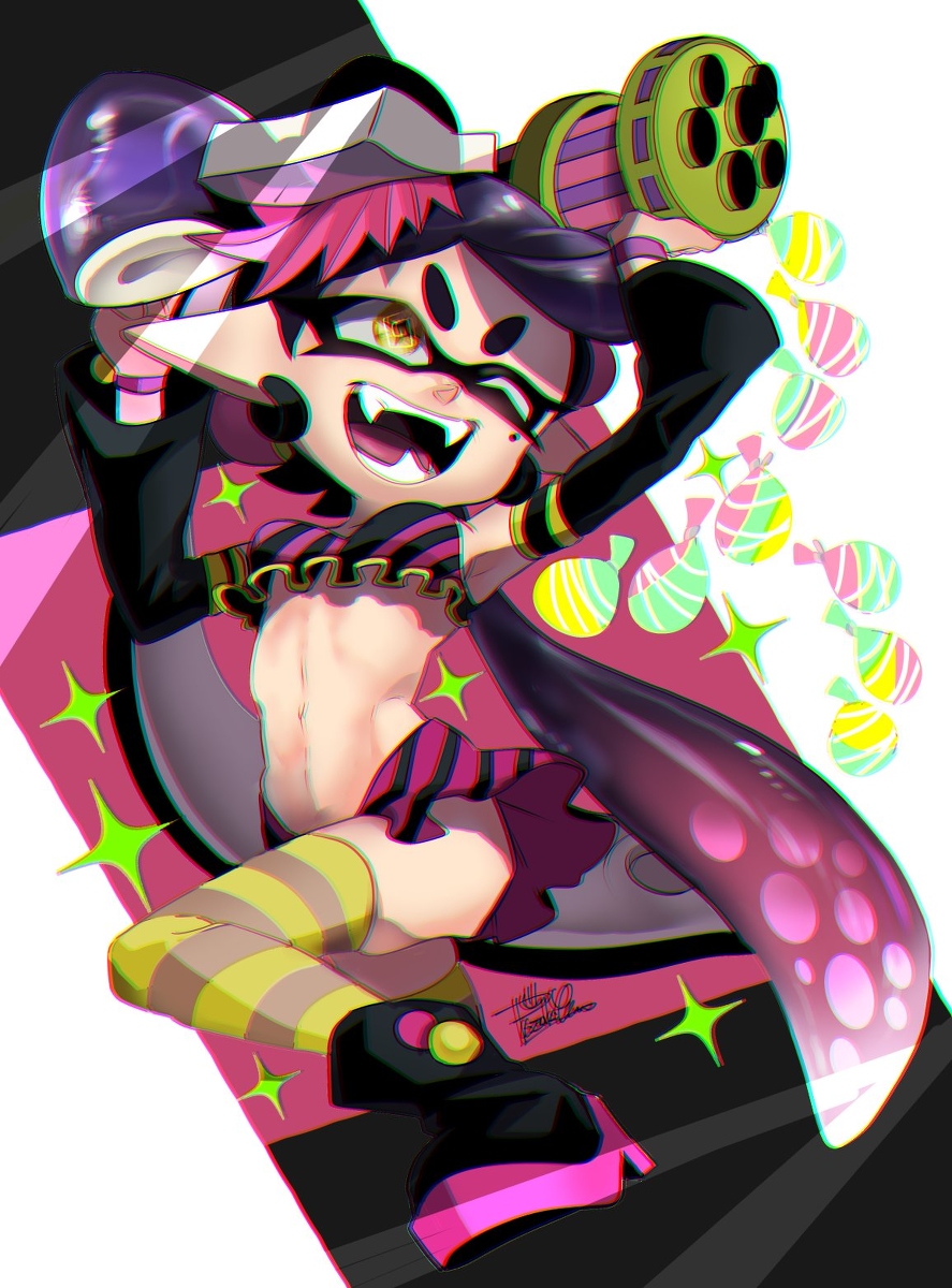 This is a pixiv picture whose title is 洗脳イメージアオリちゃん.