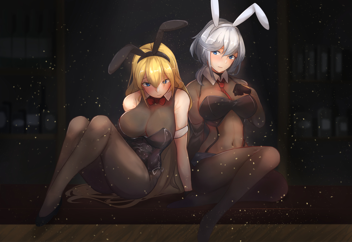 This is a pixiv picture whose title is Bunny^2.