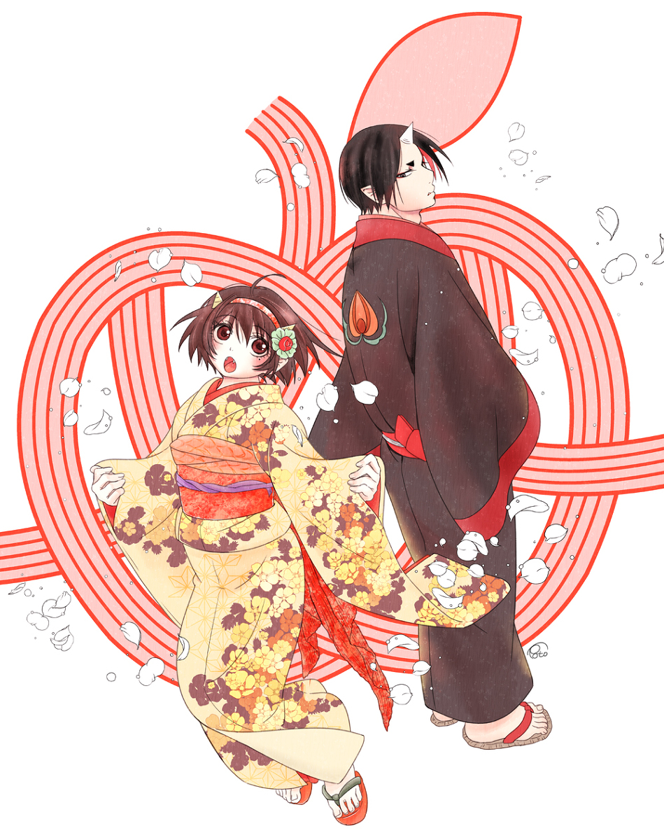 This is a pixiv picture whose title is 【鬼徹】Beautiful harmony.