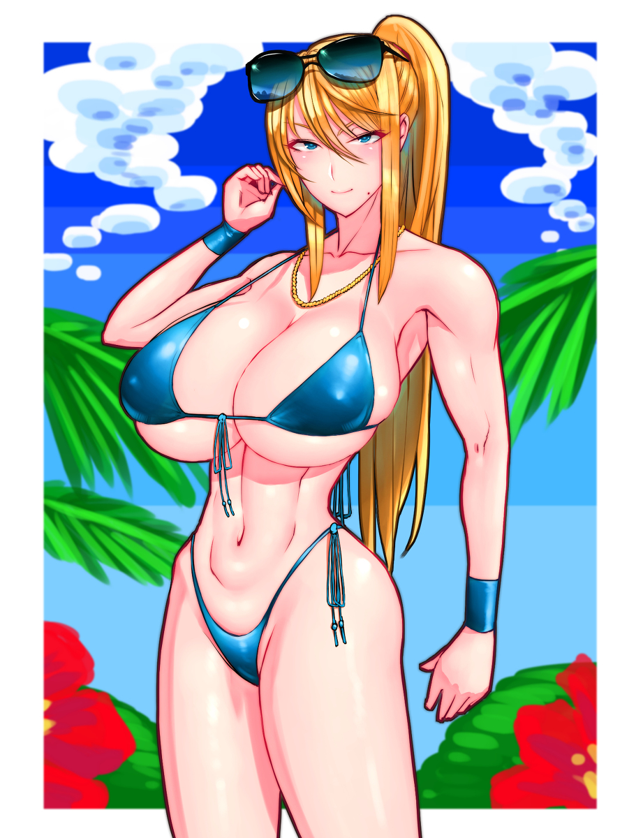 This is a pixiv picture whose title is サムス👙😎.