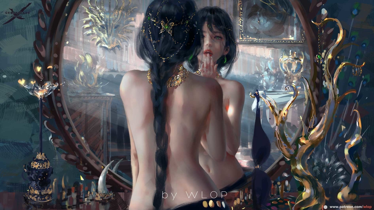 This is a pixiv picture whose title is 妆.