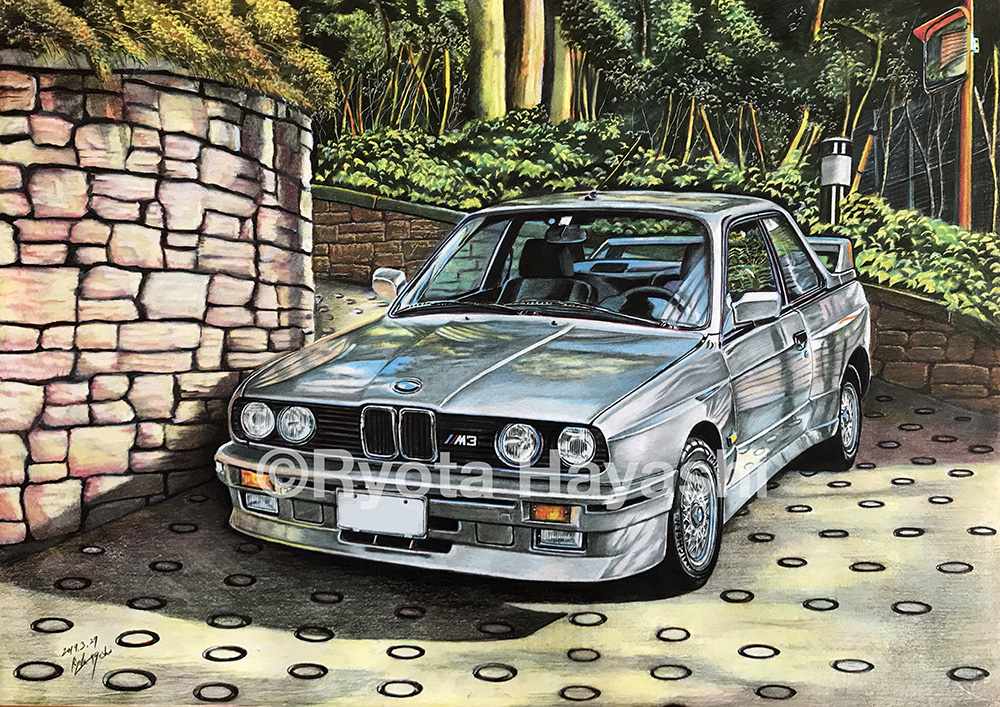 This is a pixiv picture whose title is BMW E30型 M3.