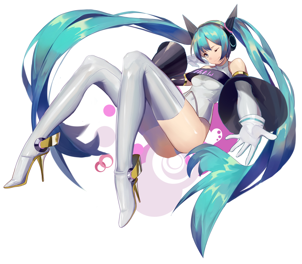 This is a pixiv picture whose title is MIKU.