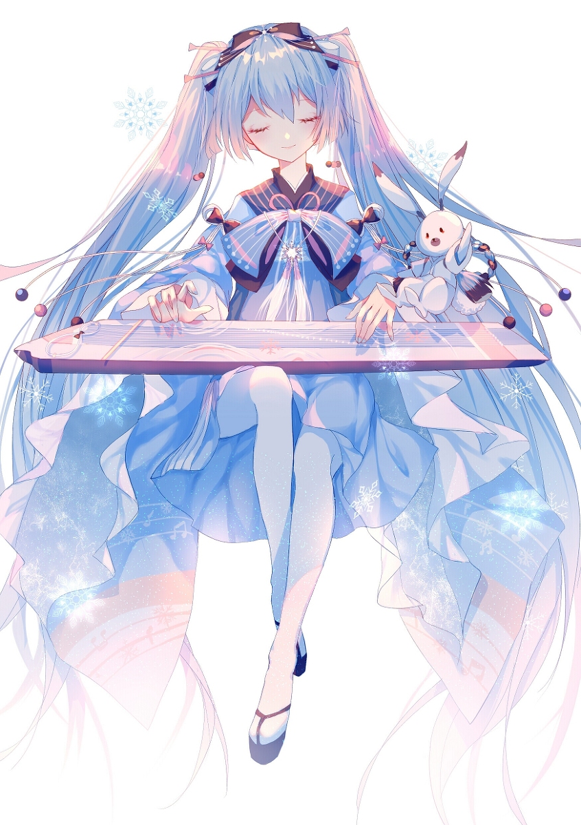 This is a pixiv picture whose title is Snow Miku.