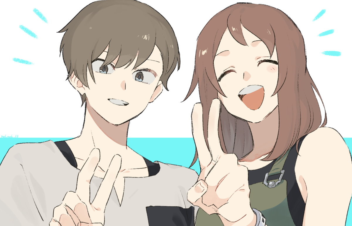 This is a pixiv picture whose title is スクランブル交際.