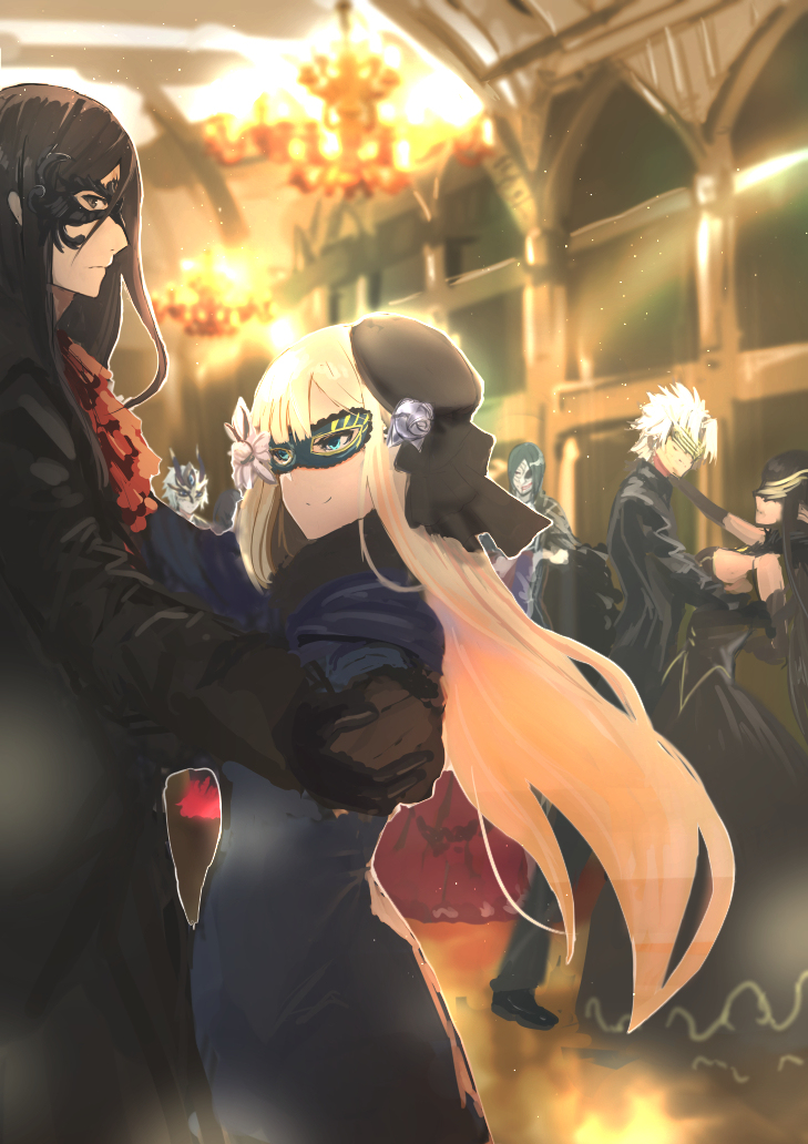 This is a pixiv picture whose title is 仮面舞踏会.