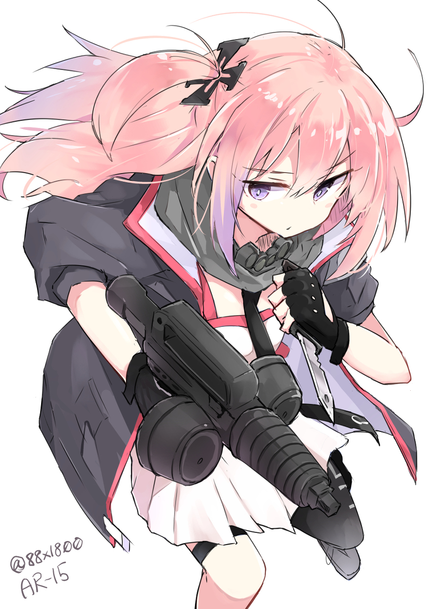 This is a pixiv picture whose title is 弾数無限とCQCが使えるようになったAR-15.