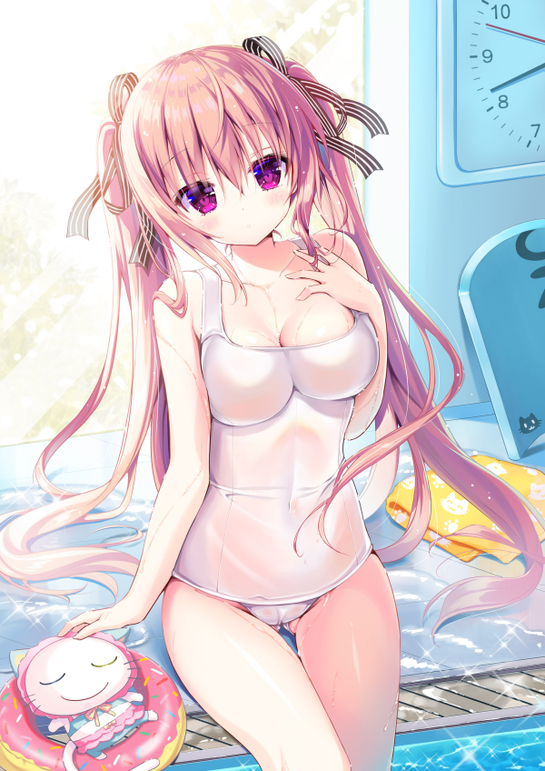This is a pixiv picture whose title is 一緒に泳ぐ？.