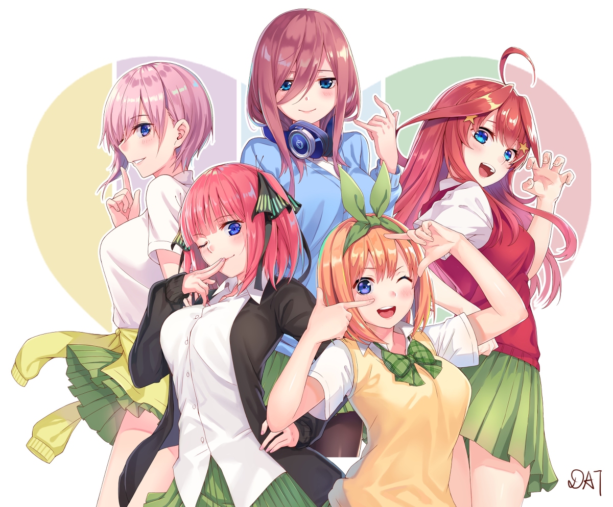This is a pixiv picture whose title is 五つ子の誕生日.
