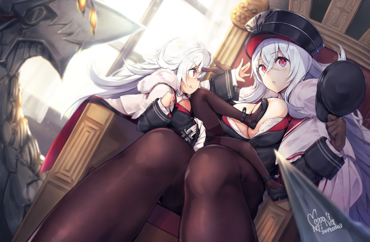 This is a pixiv picture whose title is にくすべさんとツェッペリンちゃん.