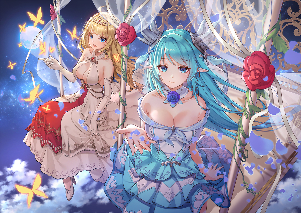 This is a pixiv picture whose title is 嫁の夢- King's Raid.