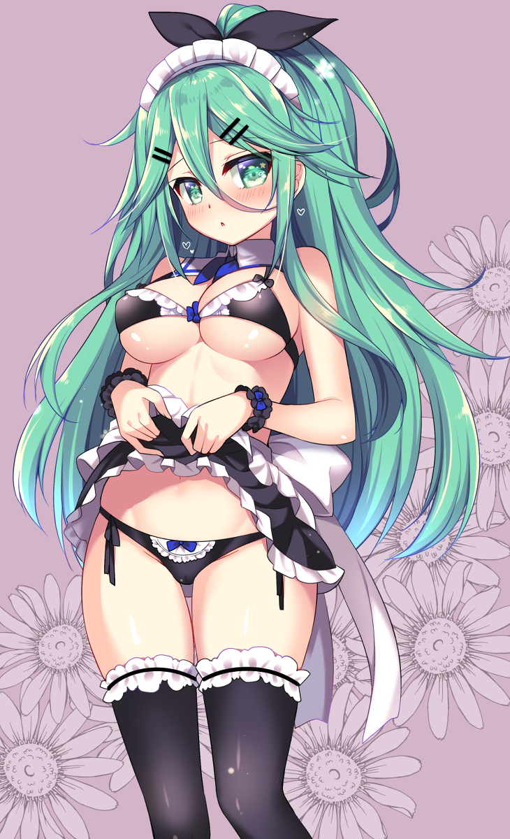 This is a pixiv picture whose title is 山風メイドクールビズ.