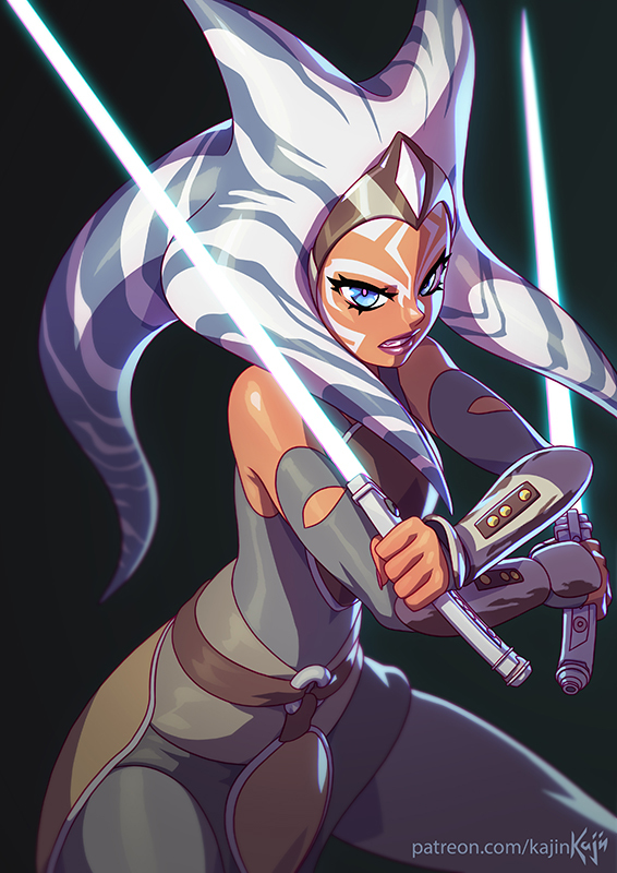 This is a pixiv picture whose title is Ahsoka Tano Knight.