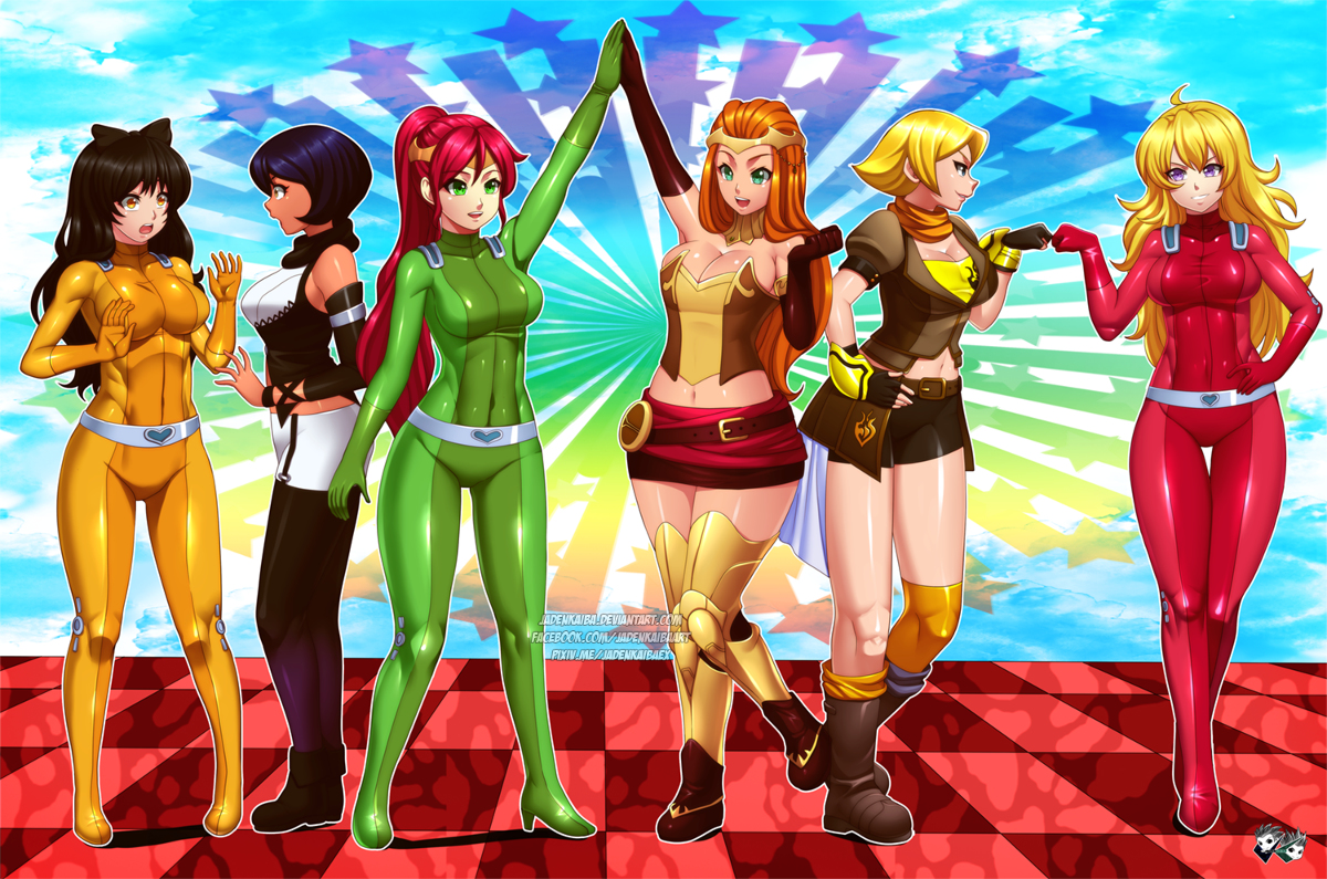 This is a pixiv picture whose title is COMMISSION - Totally RWBY Spies.