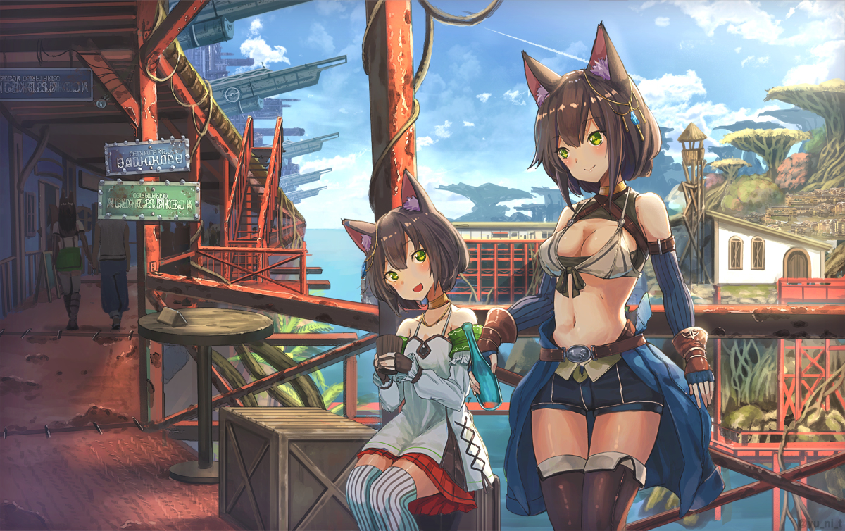 This is a pixiv picture whose title is 旅の休息.