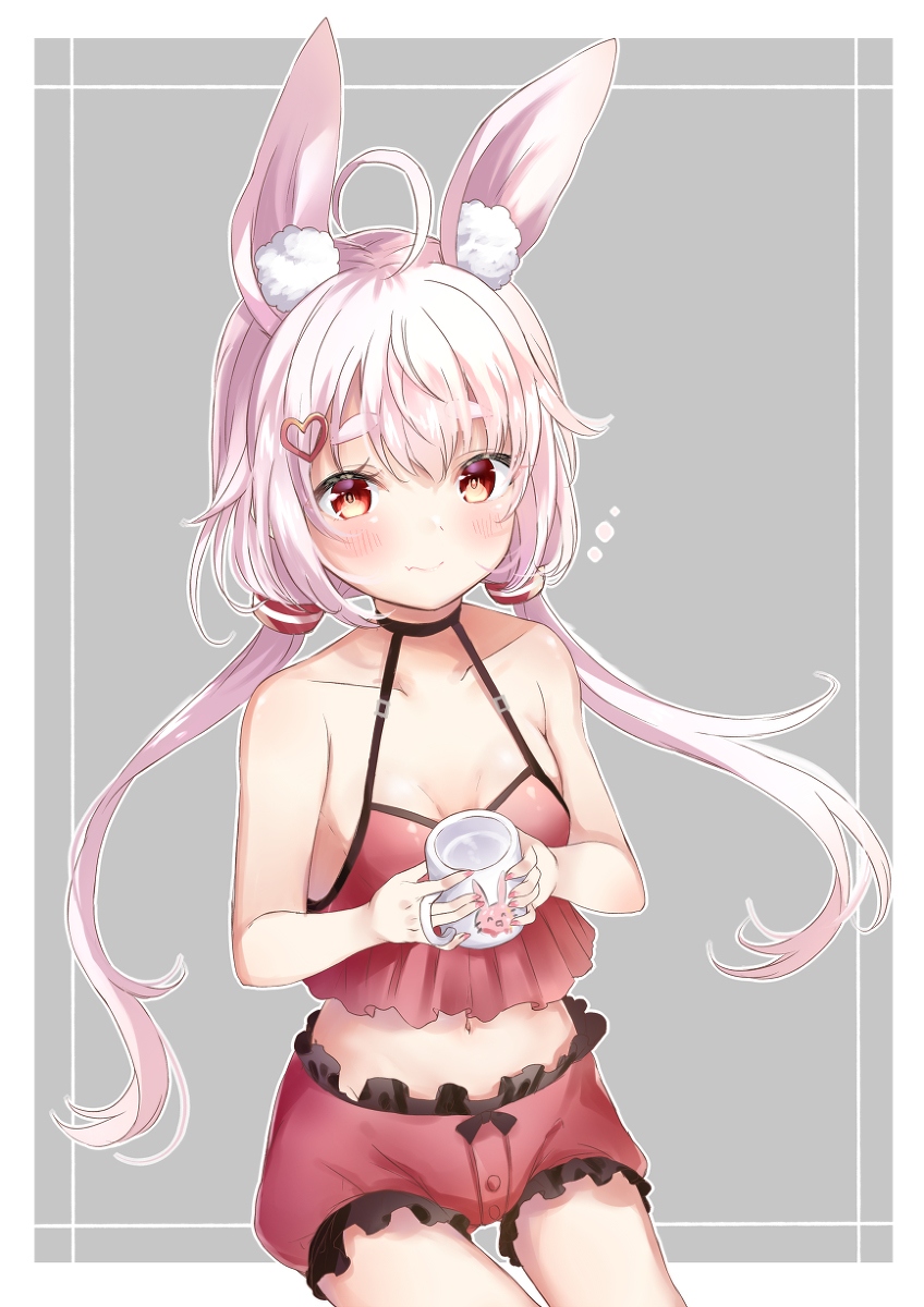 This is a pixiv picture whose title is 5月のうさちゃん.
