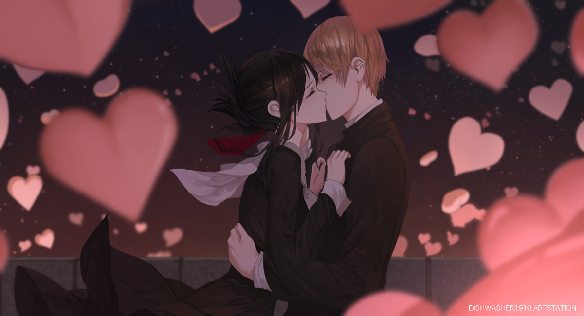 This is a pixiv picture whose title is Kaguya-sama.