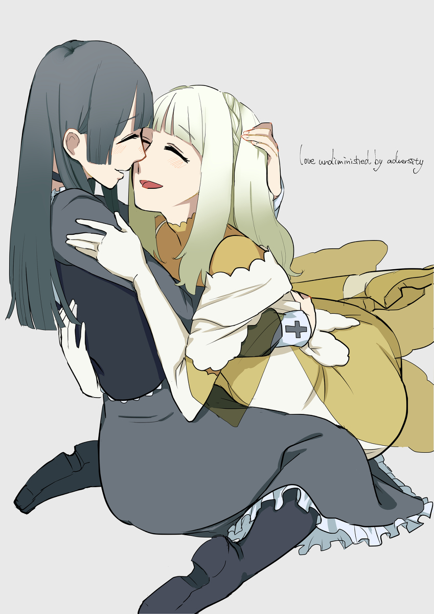 This is a pixiv picture whose title is 創作ファンタジー百合詰め　その２.