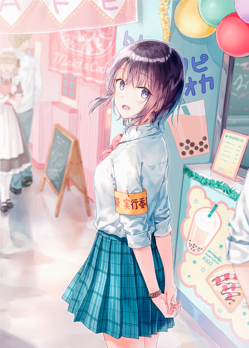 This is a pixiv picture whose title is 『三角の距離は限りないゼロ３』.