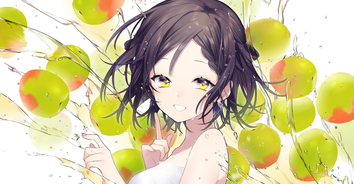 This is a pixiv picture whose title is 澄んだ心を閉じ込めて.