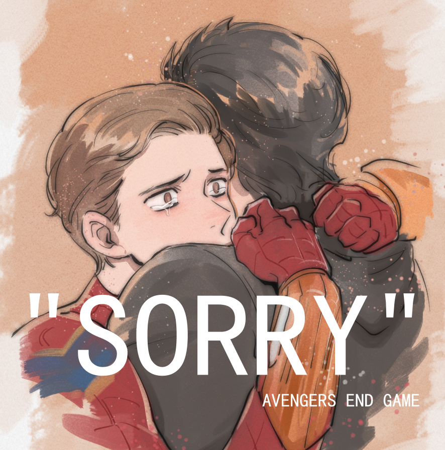 This is a pixiv picture whose title is "SORRY".