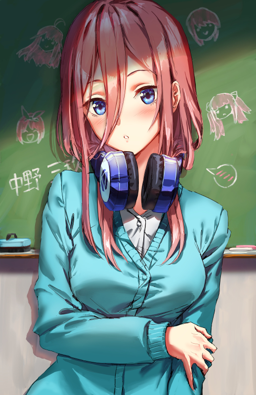 This is a pixiv picture whose title is 中野三玖.