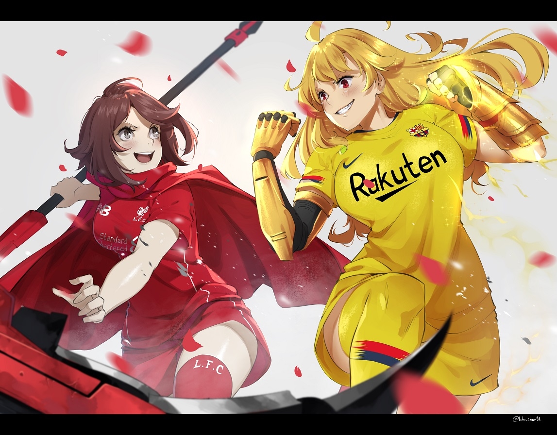 This is a pixiv picture whose title is RWBY - Champions League SF.