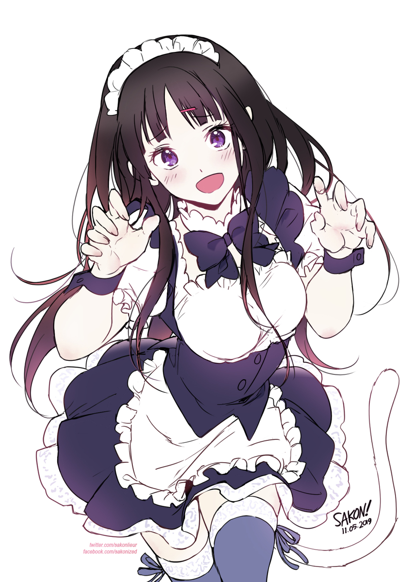 This is a pixiv picture whose title is Chitanda Eru - メイドの日.
