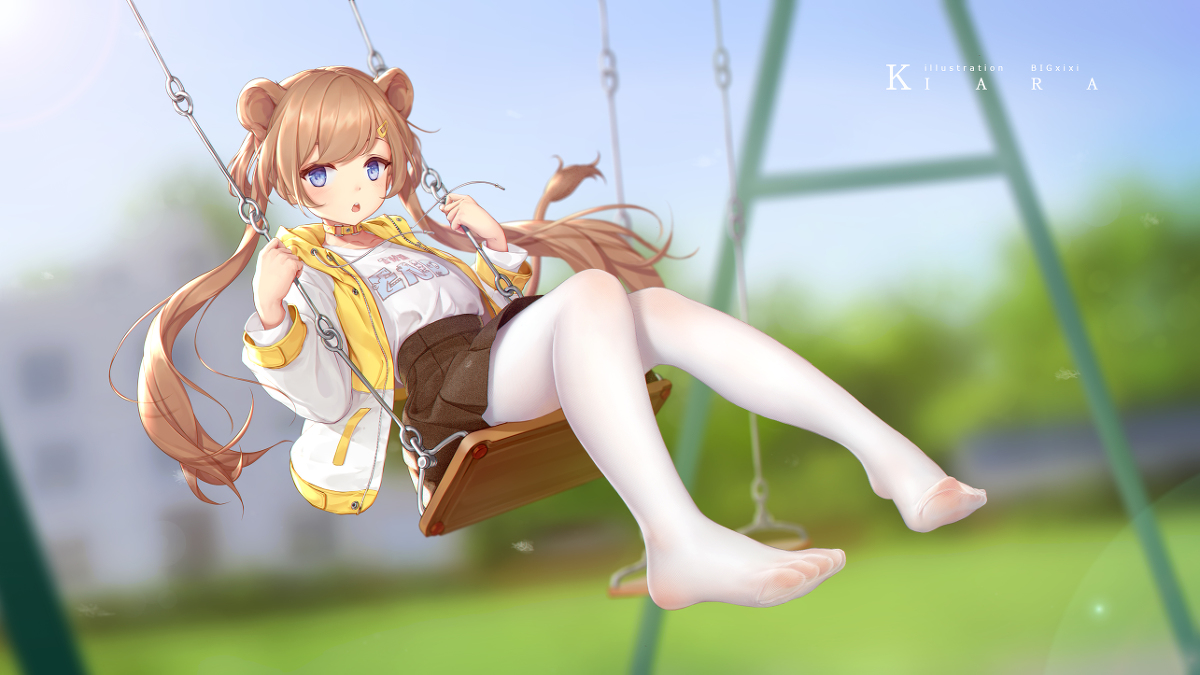 This is a pixiv picture whose title is KIARA 春 16:9.