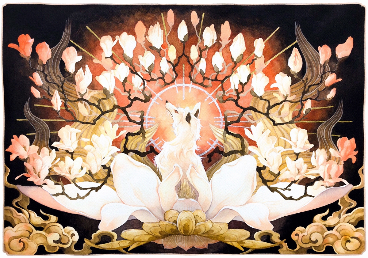 This is a pixiv picture whose title is 手木蓮.