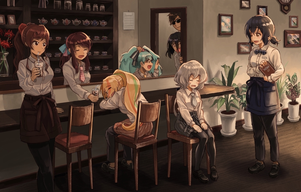 This is a pixiv picture whose title is CAFE FranChouChou-休憩中-.