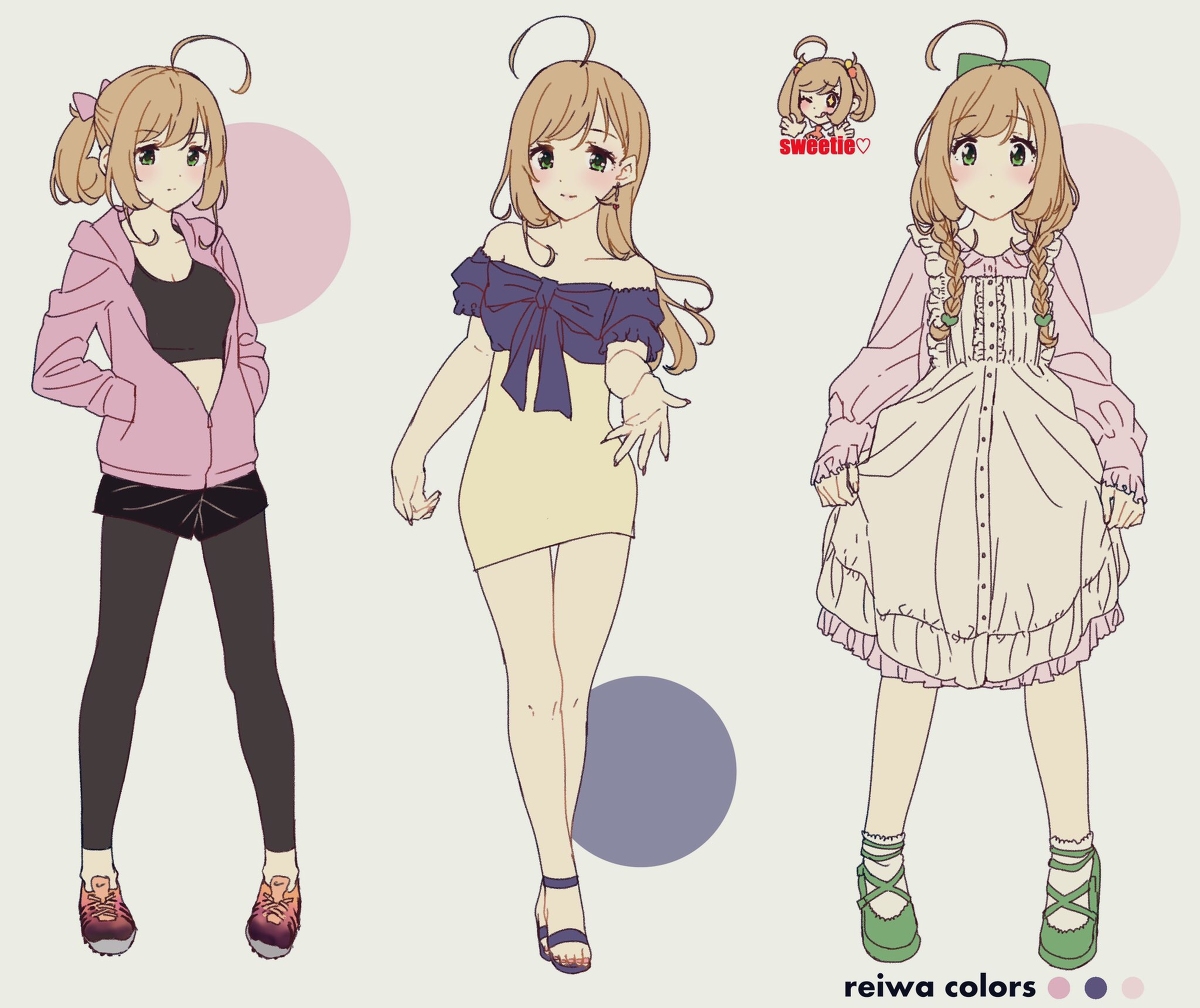 This is a pixiv picture whose title is モデルはぁと.