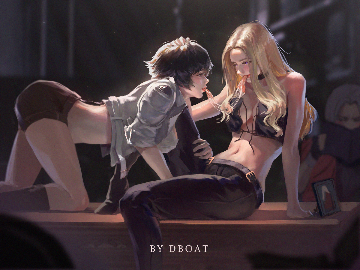 This is a pixiv picture whose title is LADY&TRISH.