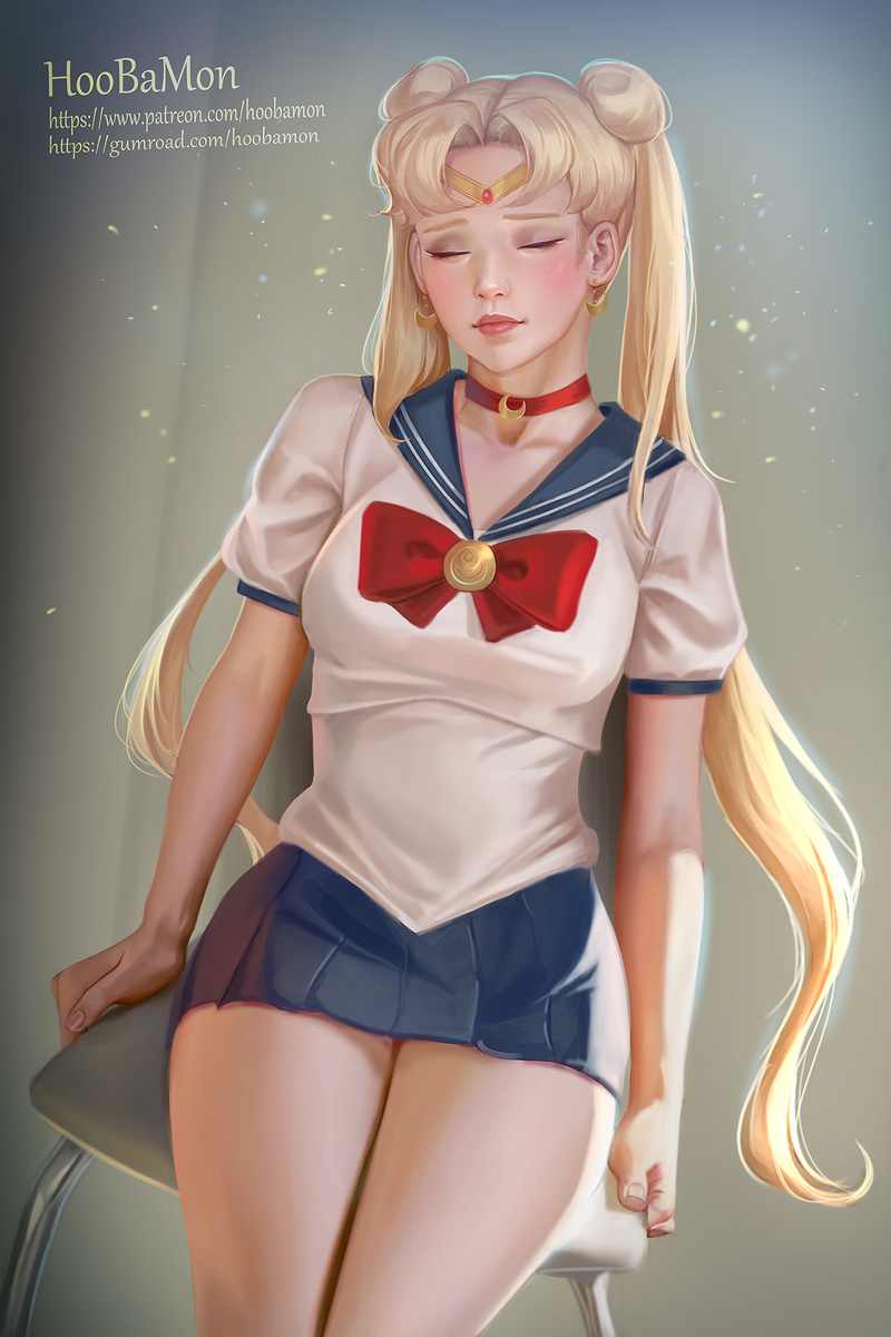 This is a pixiv picture whose title is Sailor moon.