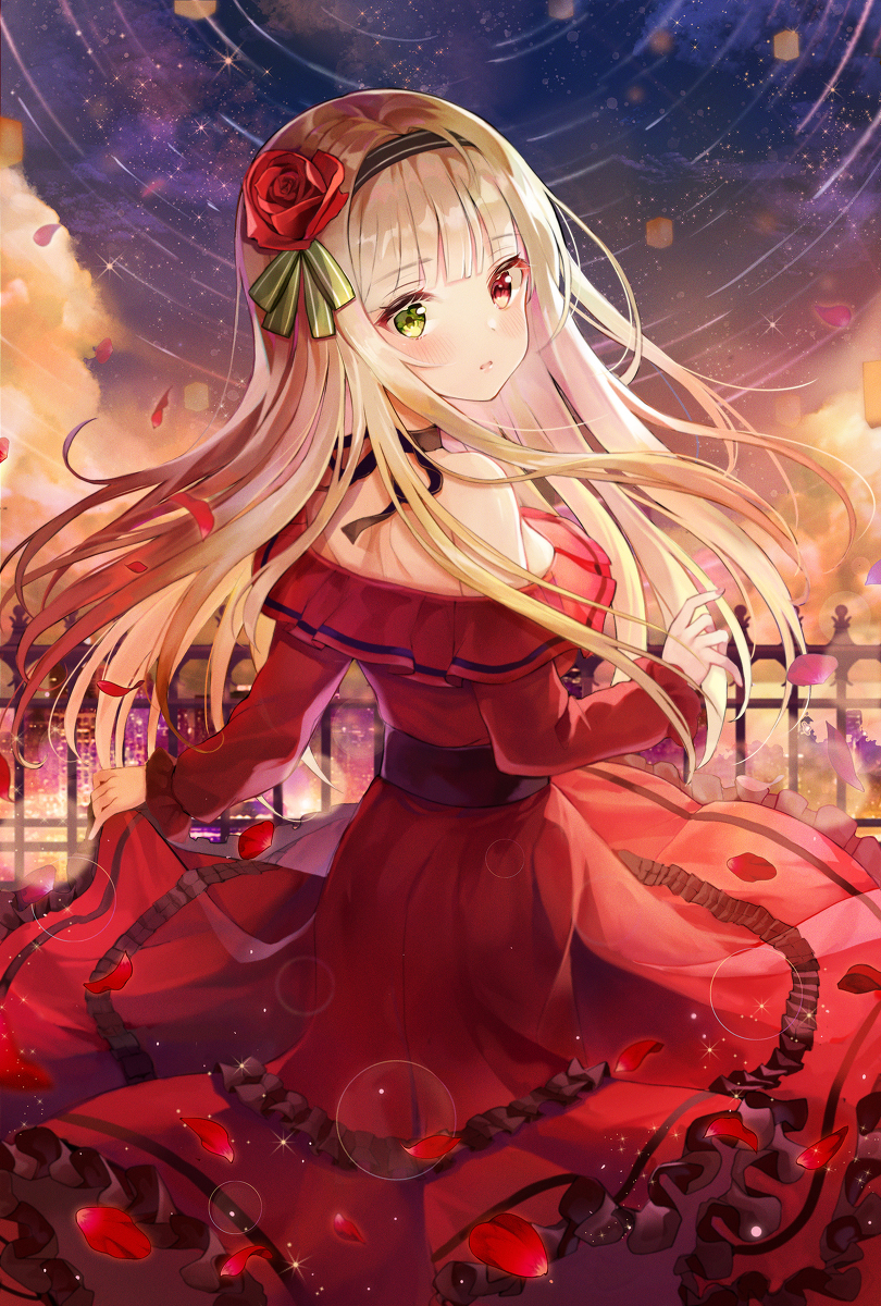 This is a pixiv picture whose title is rose.