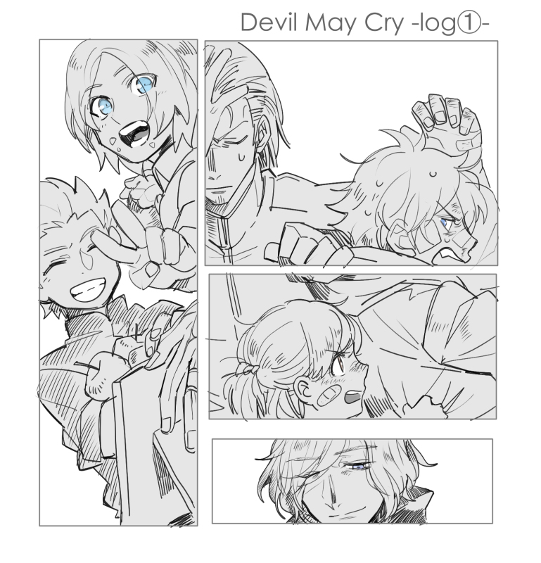 This is a pixiv picture whose title is DMC①.