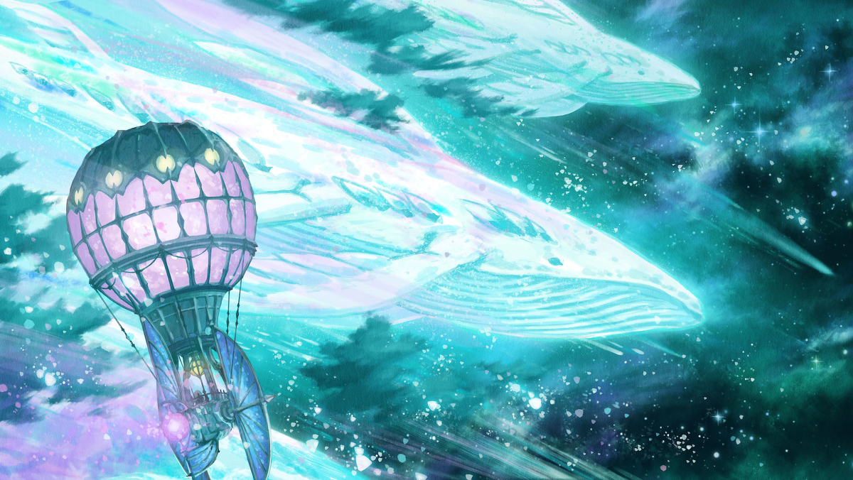 This is a pixiv picture whose title is 【Etoile Light】流星くじら.