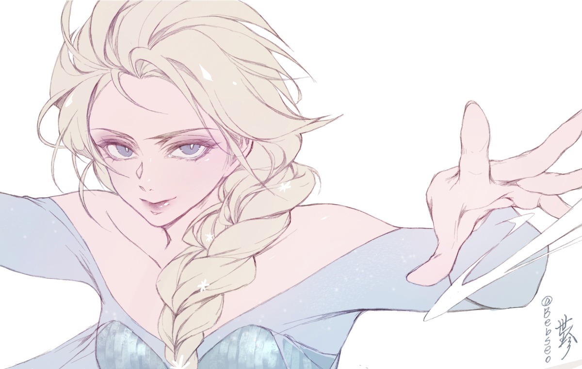 This is a pixiv picture whose title is Elsa エルサ.