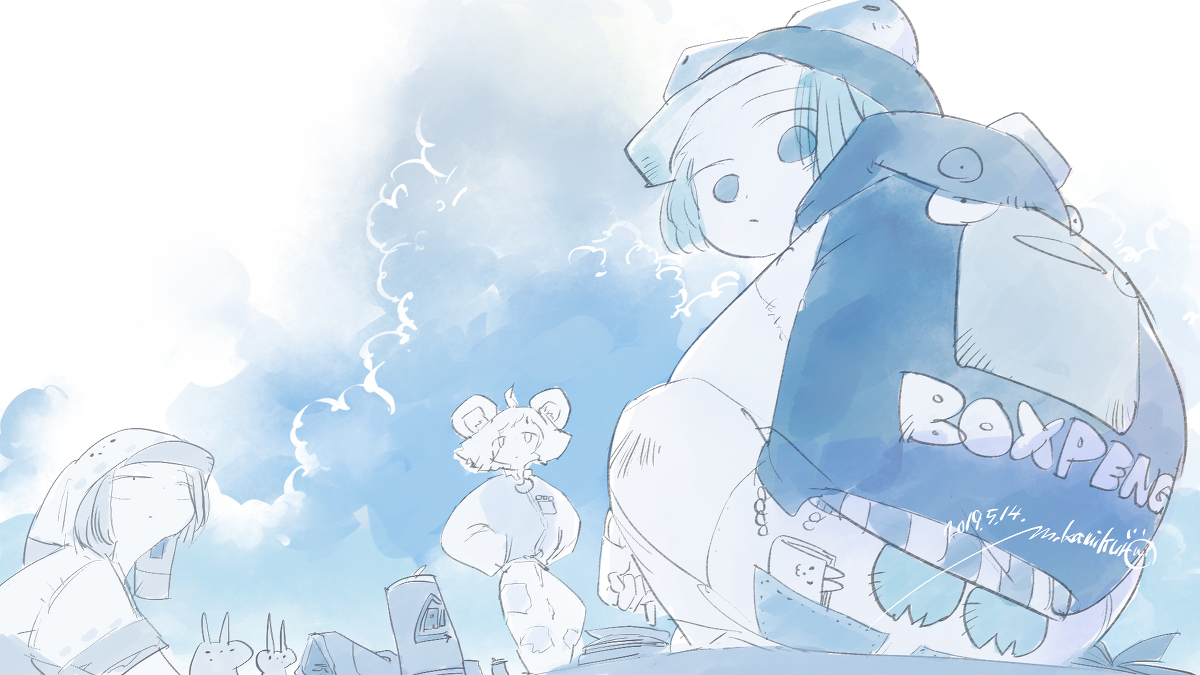 This is a pixiv picture whose title is 夏のたむろ.